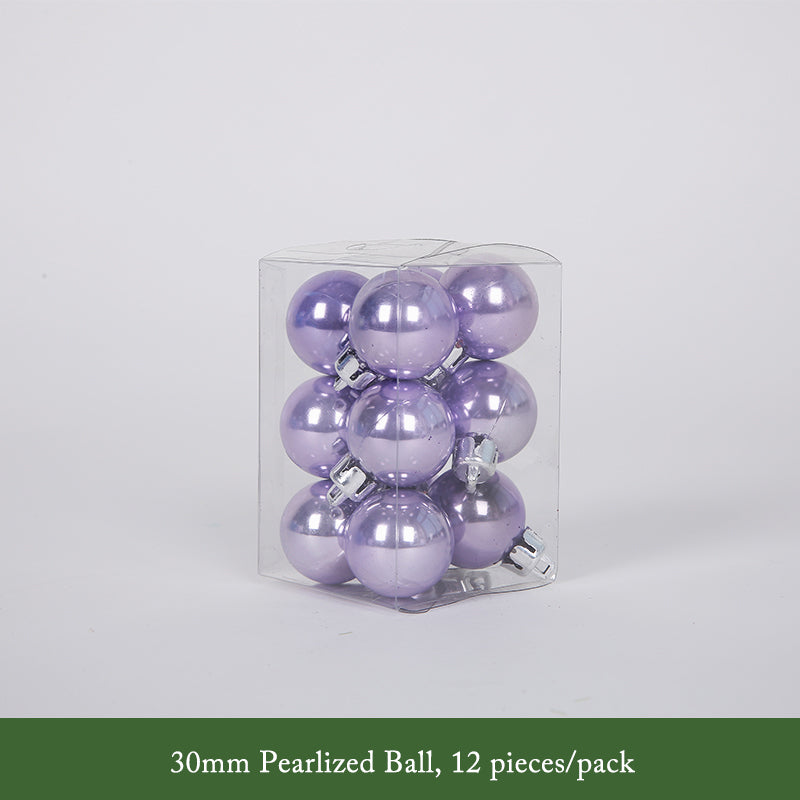 Vibrant Purple Christmas Ball Ornaments