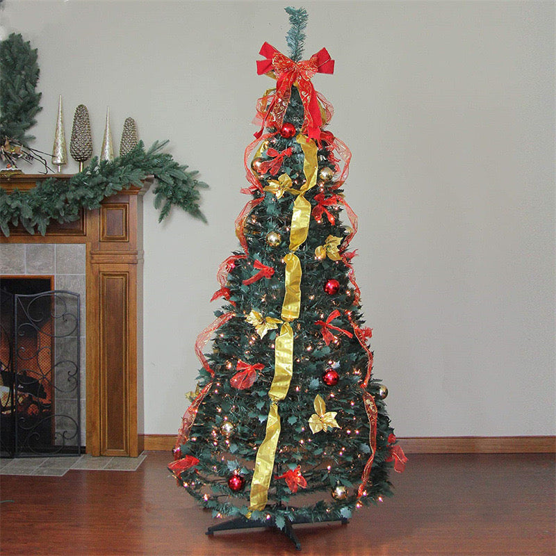 Foldable Christmas Tree with Decorations