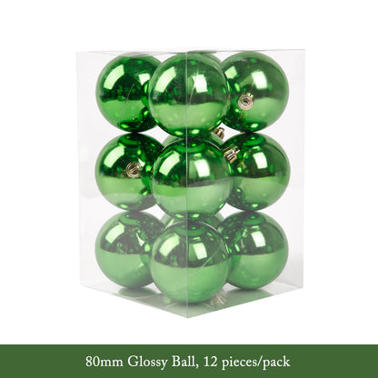 Green Decorative Christmas Balls Wreath