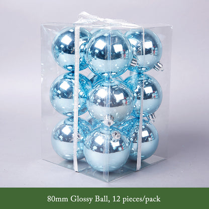 Blue Series Decorative Christmas Balls Wreath