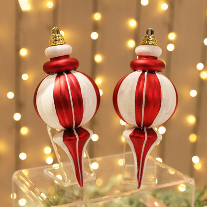 Teardrop-Shaped Decorative Ball Ornaments for Christmas Trees