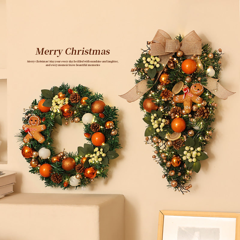 Gingerbread Man Christmas Atmosphere Wreath