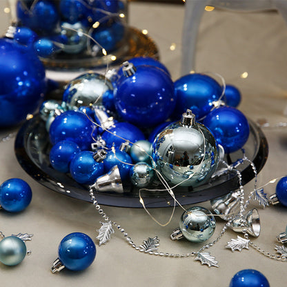 Blue Series Decorative Christmas Balls Wreath