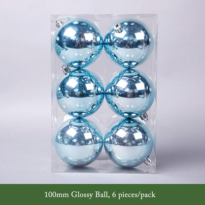 Blue Series Decorative Christmas Balls Wreath