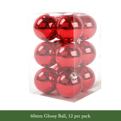 Red Christmas Hanging Ball Decorations