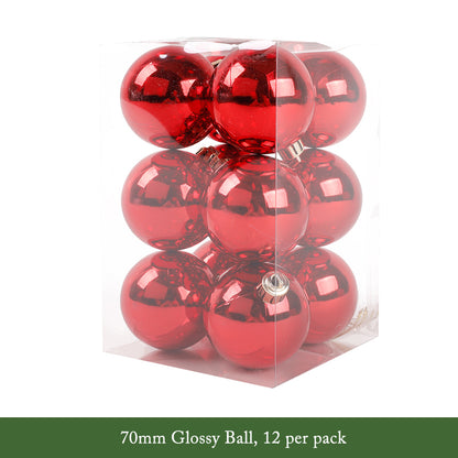 Red Christmas Hanging Ball Decorations