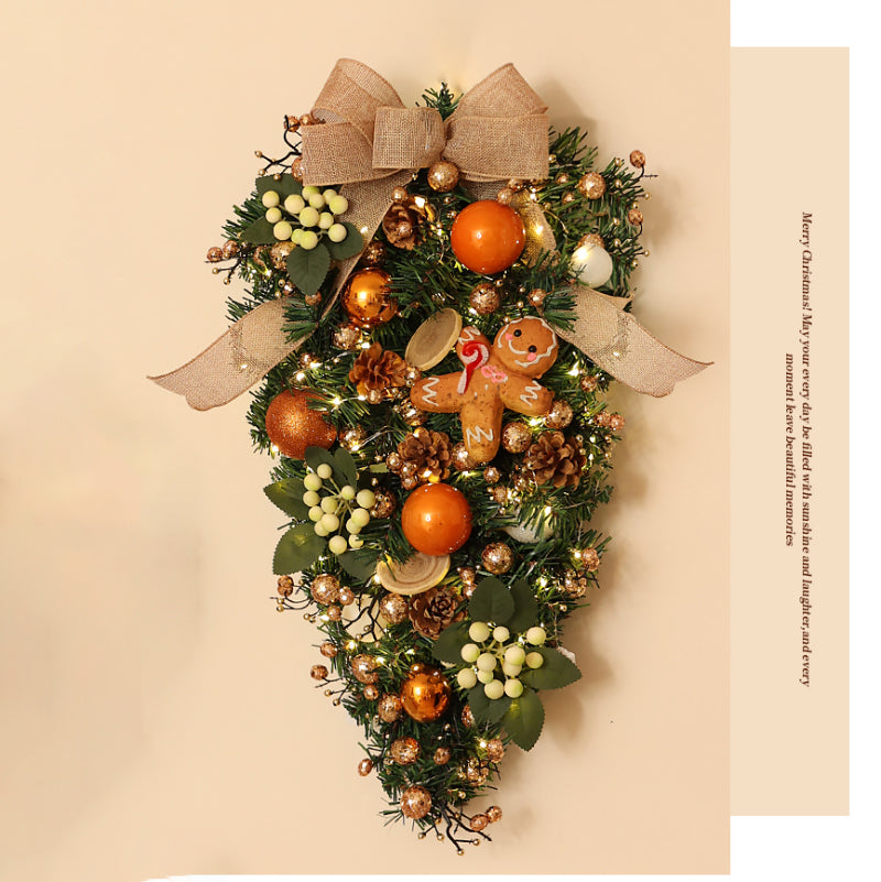 Gingerbread Man Christmas Atmosphere Wreath