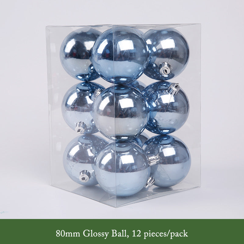 Blue Series Decorative Christmas Balls Wreath