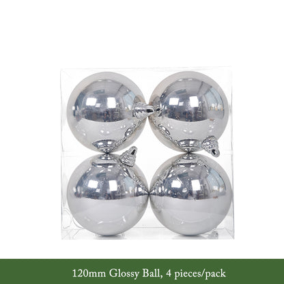 Silver Christmas Hanging Ball Decorations