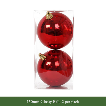 Red Christmas Hanging Ball Decorations