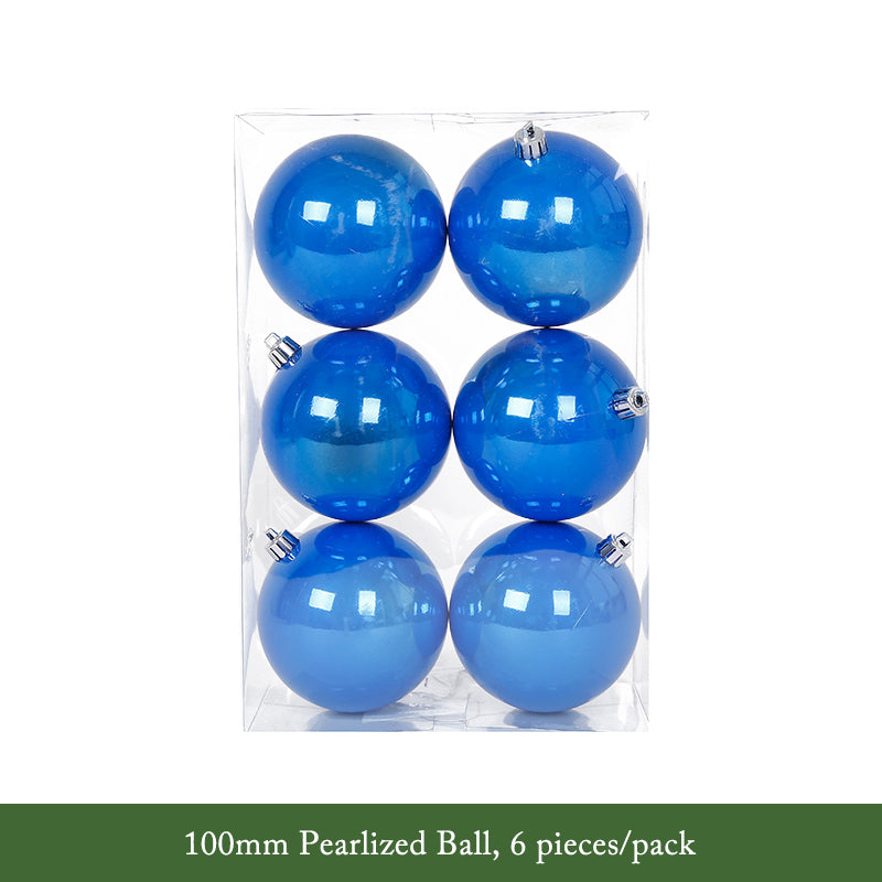 Blue Series Decorative Christmas Balls Wreath