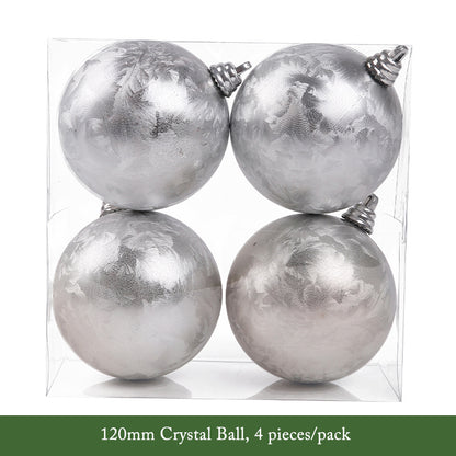 Silver Christmas Hanging Ball Decorations