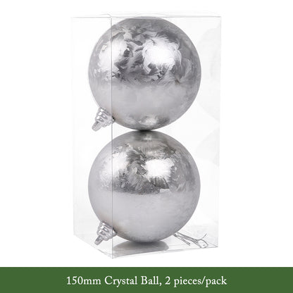 Silver Christmas Hanging Ball Decorations