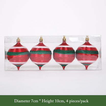 Teardrop-Shaped Decorative Ball Ornaments for Christmas Trees