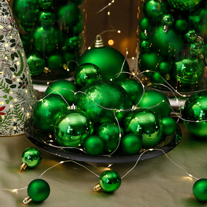 Green Decorative Christmas Balls Wreath