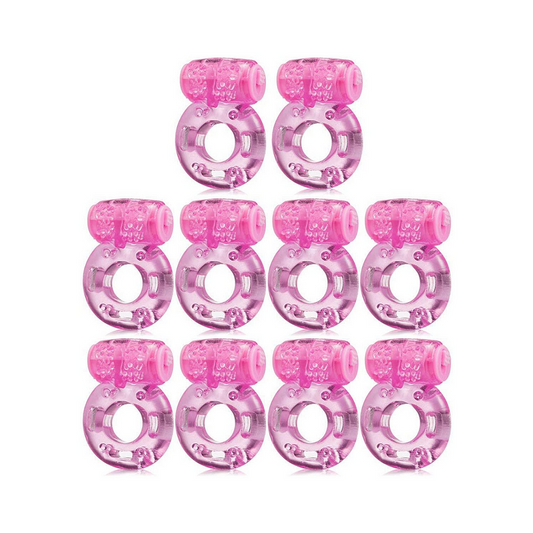 5-Piece Vibrating Ring Set with Clitoral Stimulator