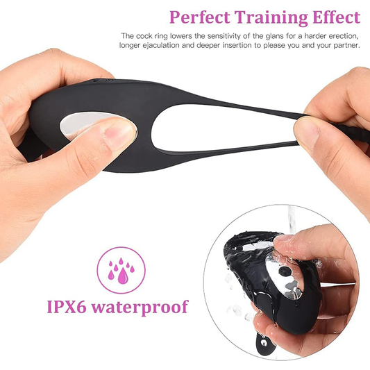 Rechargeable Pleasure Ring with Stimulator