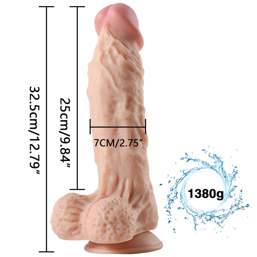 13 Inch Barbarian Extra-Large Ultra-Realistic Suction Cup