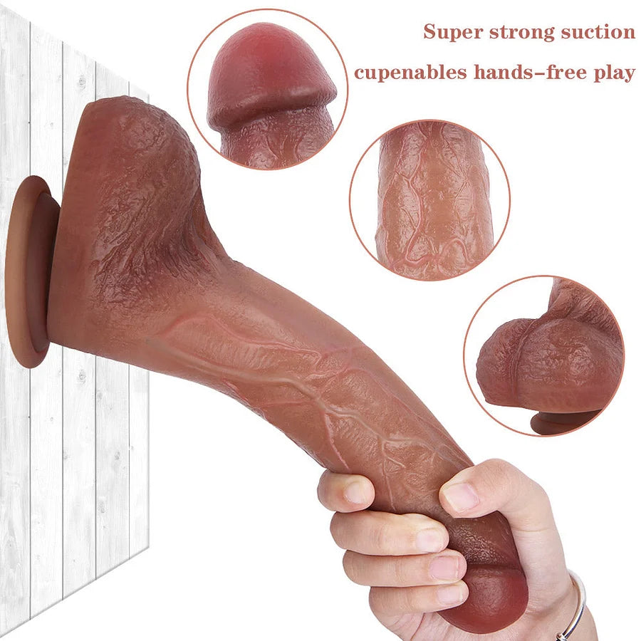 9.5 Inch Muscle Ultra-Realistic Dual-Density Suction Cup