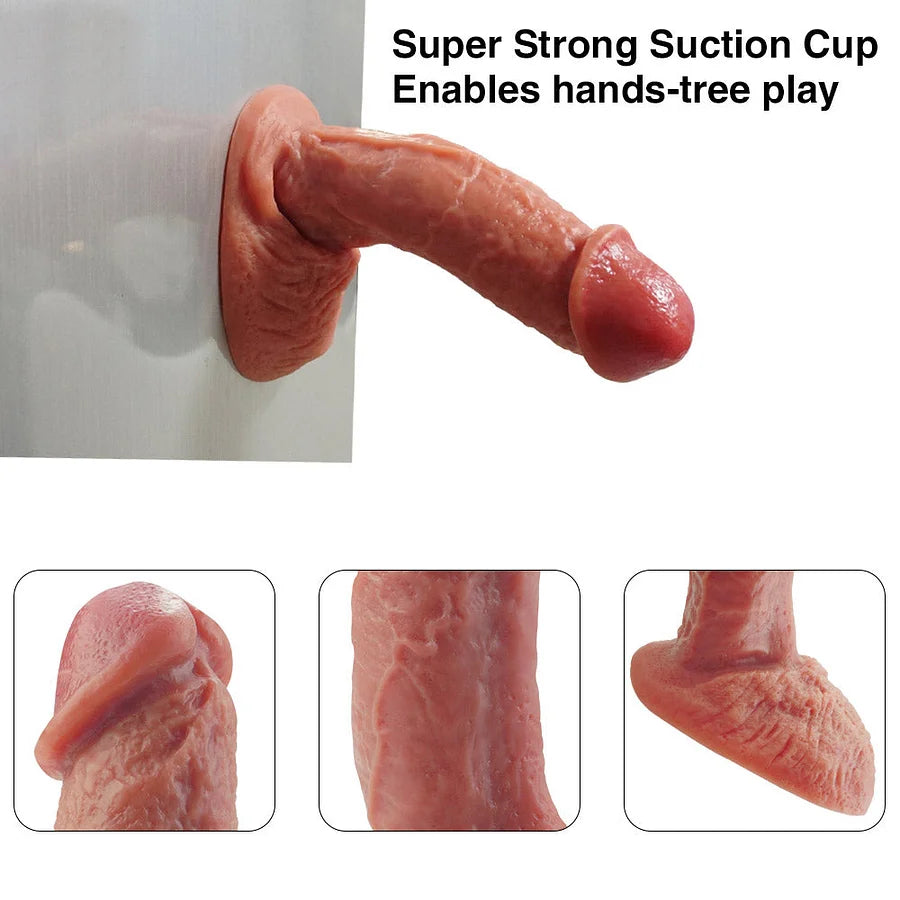 7.3 Inch Ultra-Realistic Dual-Density Suction Cup