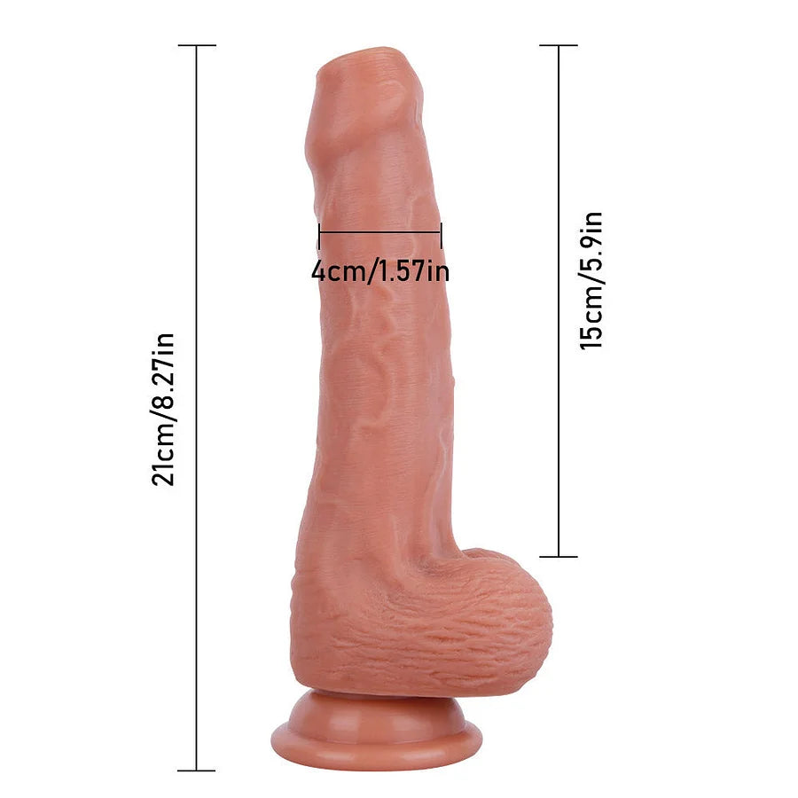 8.3 Inch Flip-able Realistic Dual-Density Silicone