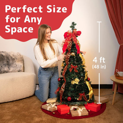 Foldable Christmas Tree with Decorations