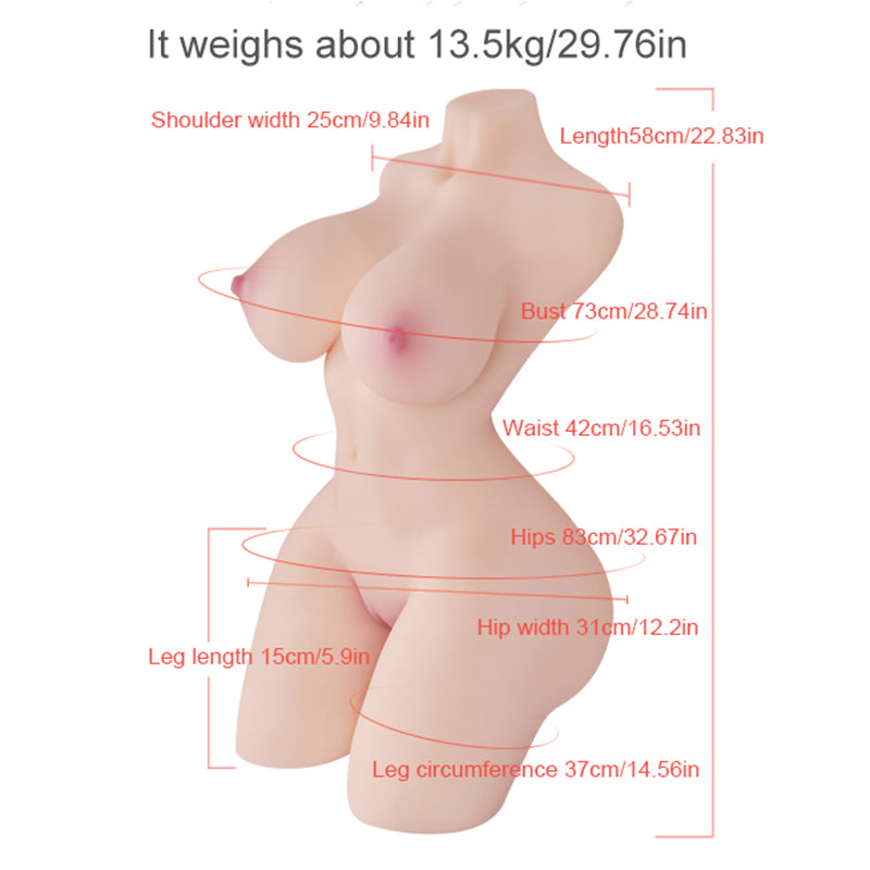 Zenobia-29.76LB Female Half Torso Sex Toy