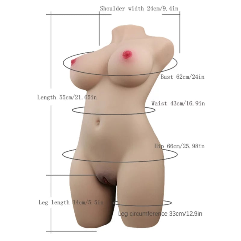 Alethea-20.28LB Best Mid-size Realistic Female Torso For Men