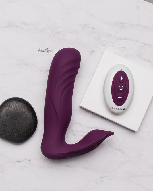 Thrusting Plug Vibrator with Remote Control