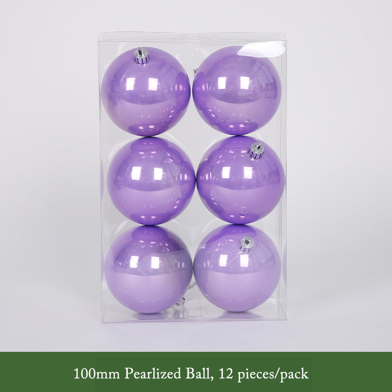 Vibrant Purple Christmas Ball Ornaments