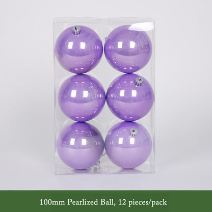 Vibrant Purple Christmas Ball Ornaments