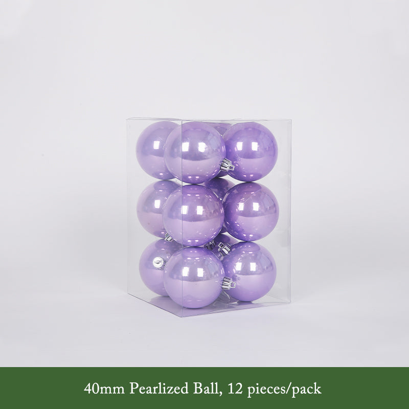 Vibrant Purple Christmas Ball Ornaments