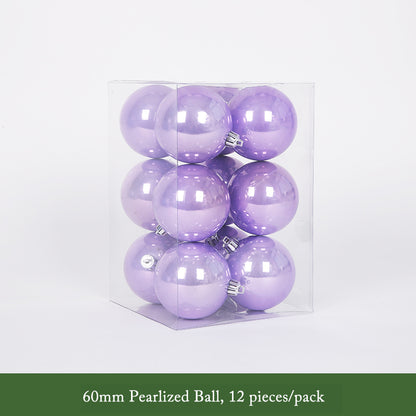 Vibrant Purple Christmas Ball Ornaments