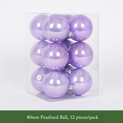 Vibrant Purple Christmas Ball Ornaments