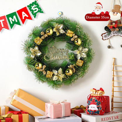 Gold Gift Package Christmas Creative Wreath