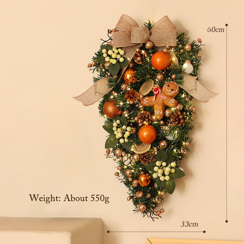 Gingerbread Man Christmas Atmosphere Wreath