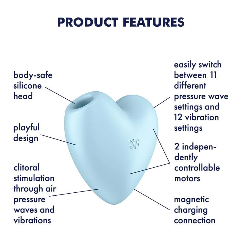 Air Pulse Vibrator in Heart Shape