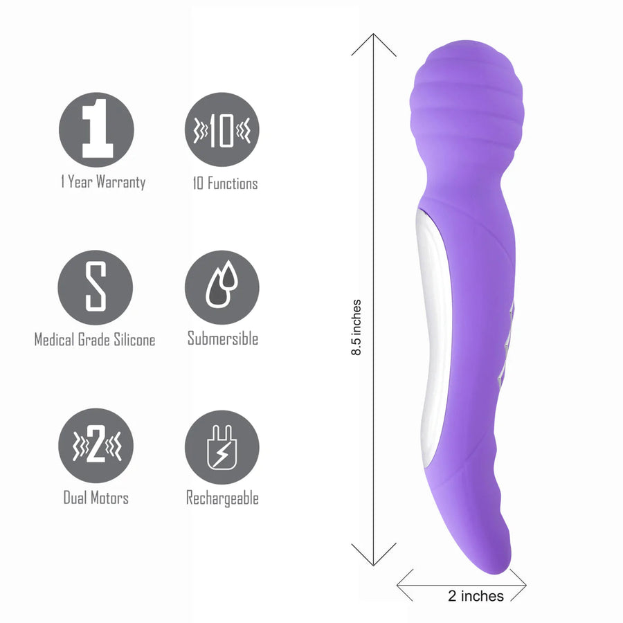 Dual-Ended Vibrator Wand and G-Spot Design