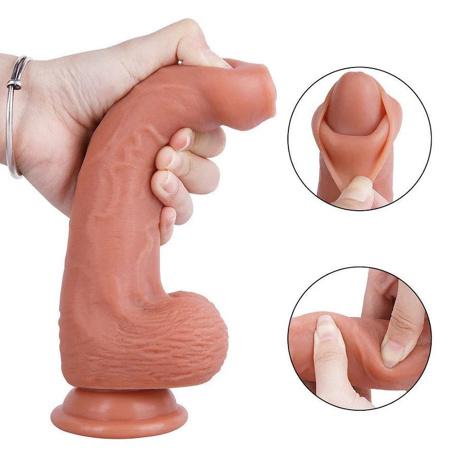 8.3 Inch Flip-able Realistic Dual-Density Silicone