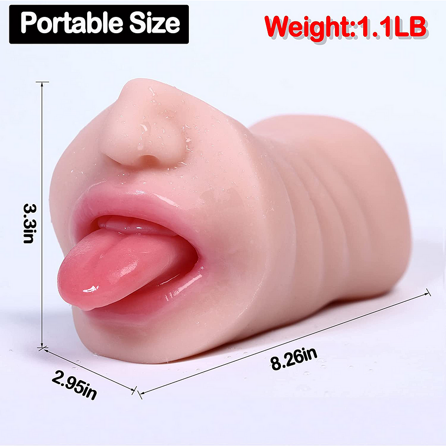 2-in-1 Realistic Pocket Pussy & Vivid Mouth for Ultimate Pleasure