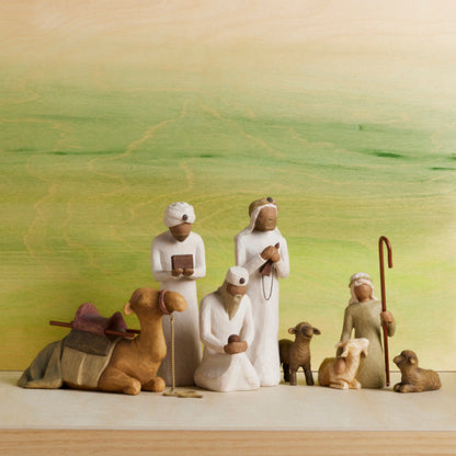 Three Wisemen and Camel, 7-piece Set